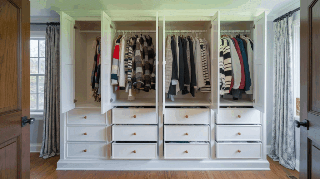 Deep Drawers Built-in Closet