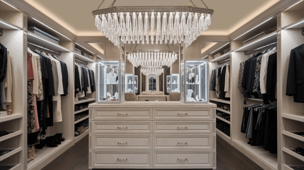 Glam Walk-in Closet