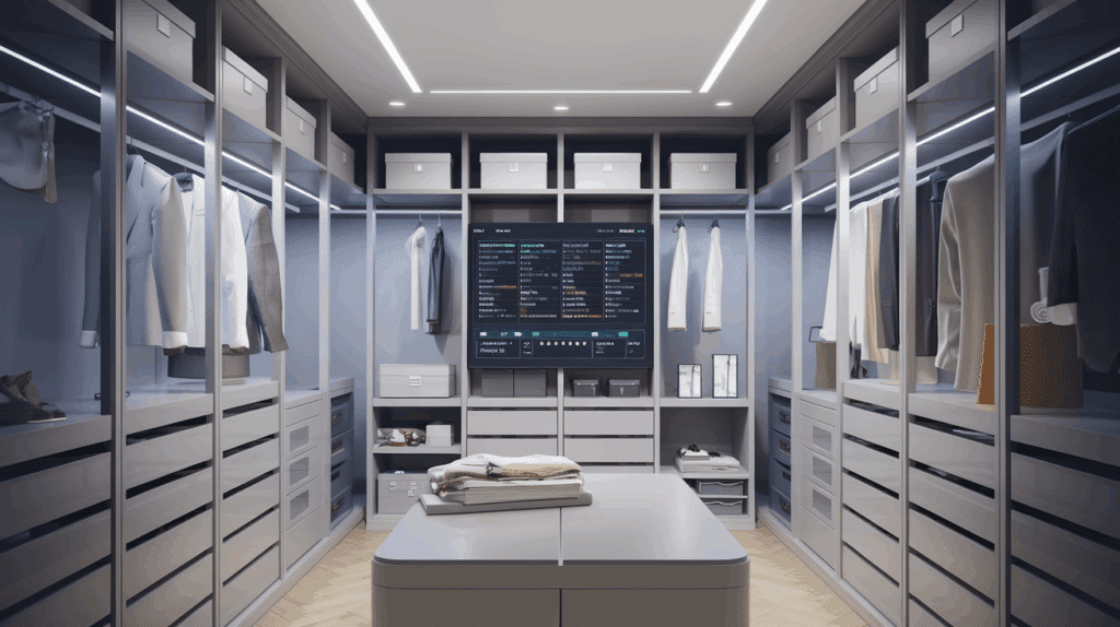 High-Tech Walk-in Closet