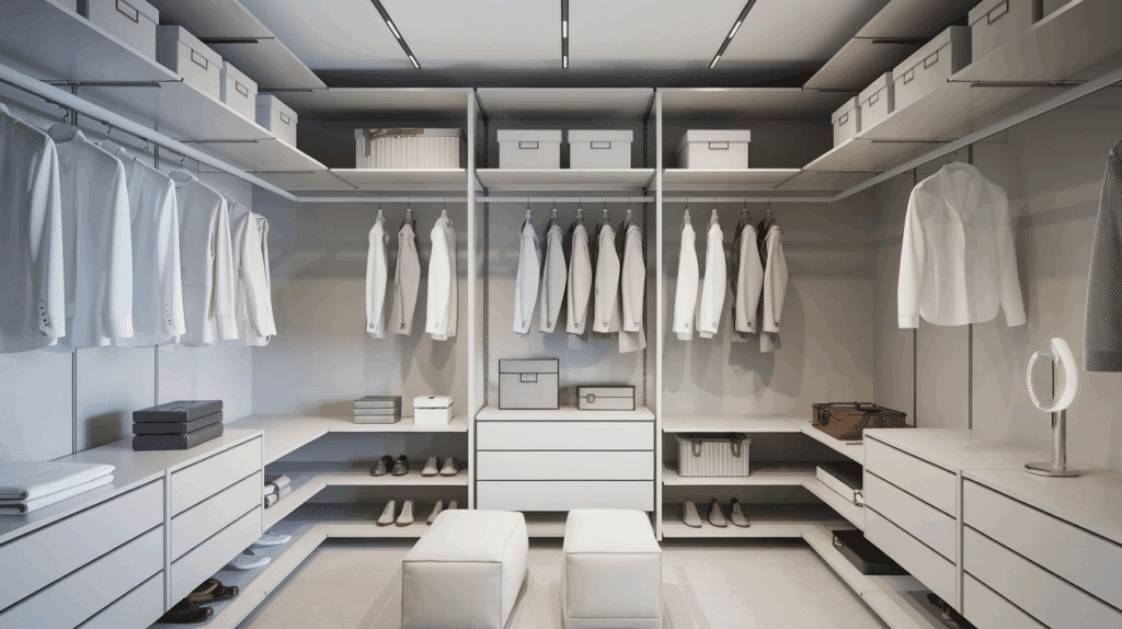 Minimalist Walk-in Closet