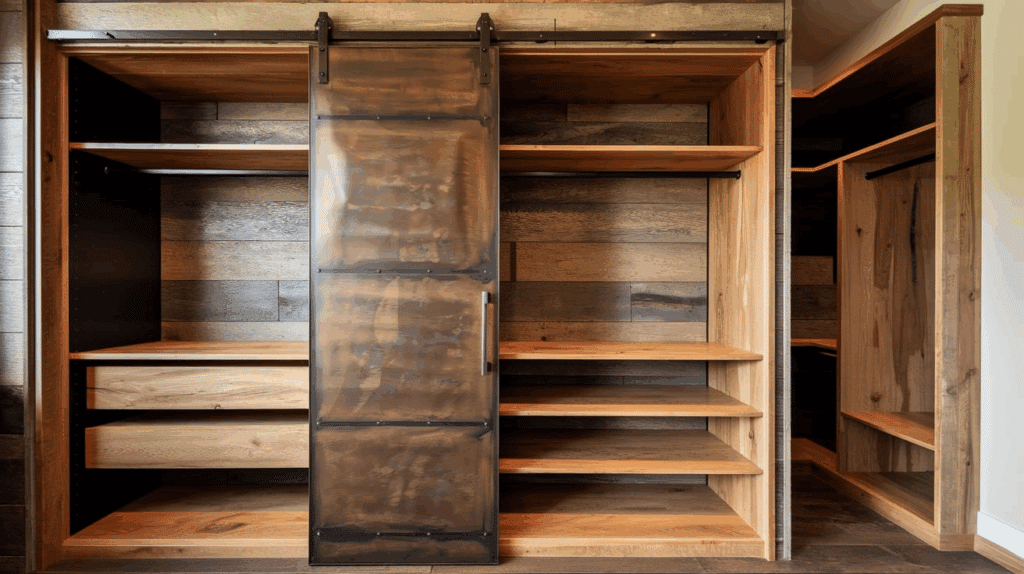 Rustic Modern Built-in Closet