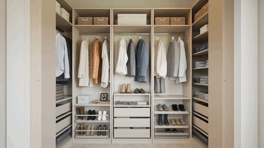 Vertical Storage Reach-in Closet