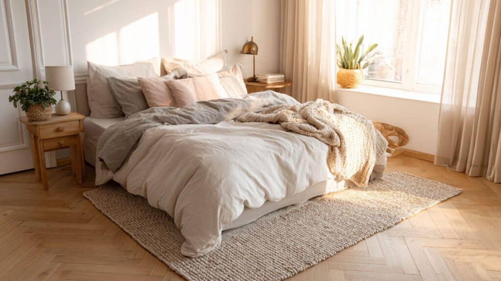 bedrooms with herringbone