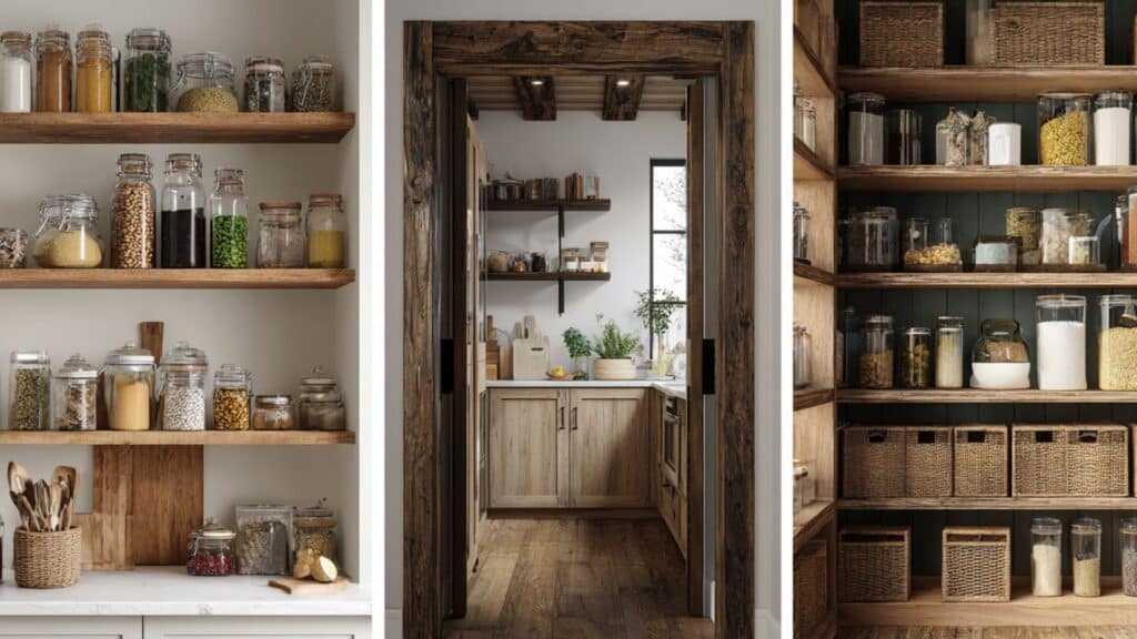 different design styles of pantry