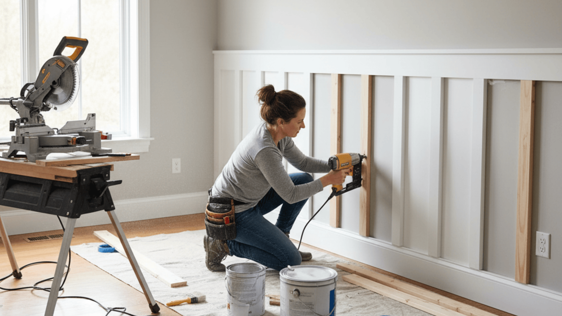diy board and batten wall