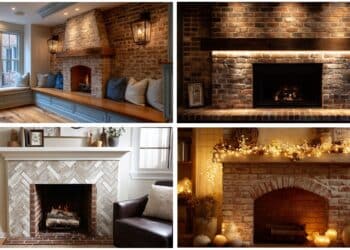 Easy Brick Fireplace Makeover Ideas You'll Love