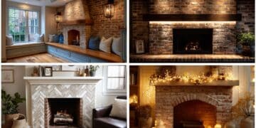 Easy Brick Fireplace Makeover Ideas You'll Love