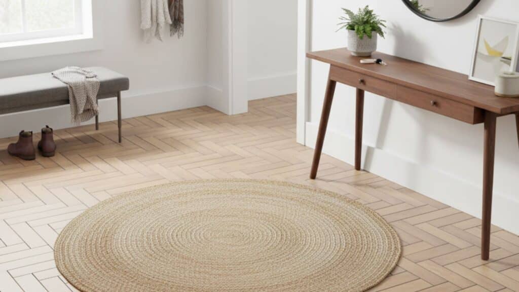 hallways and entryways with herringbone