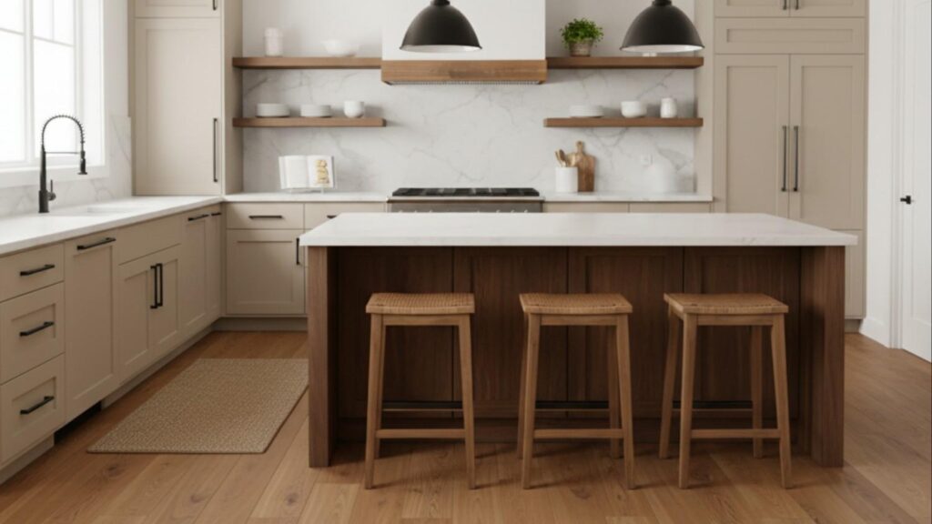 paired with wood tone