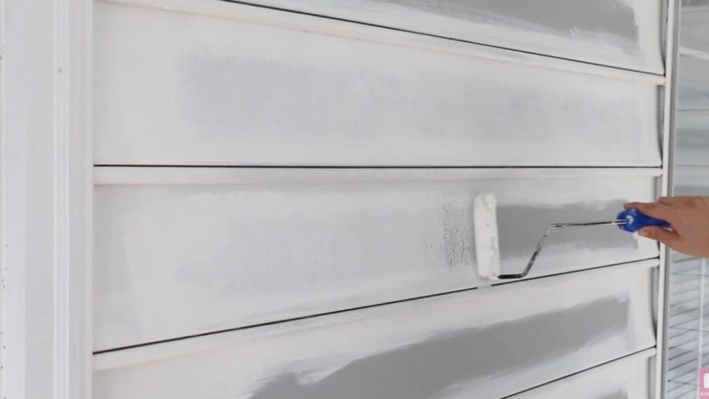 step four paint the vinyl siding