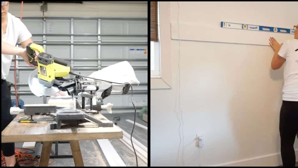 step three cut And install the remaining vertical boards