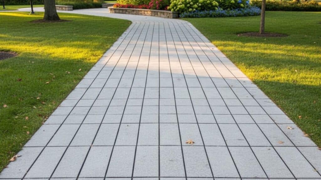 straight lay herringbone brick bond