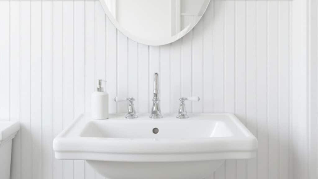 beadboard sink backsplash