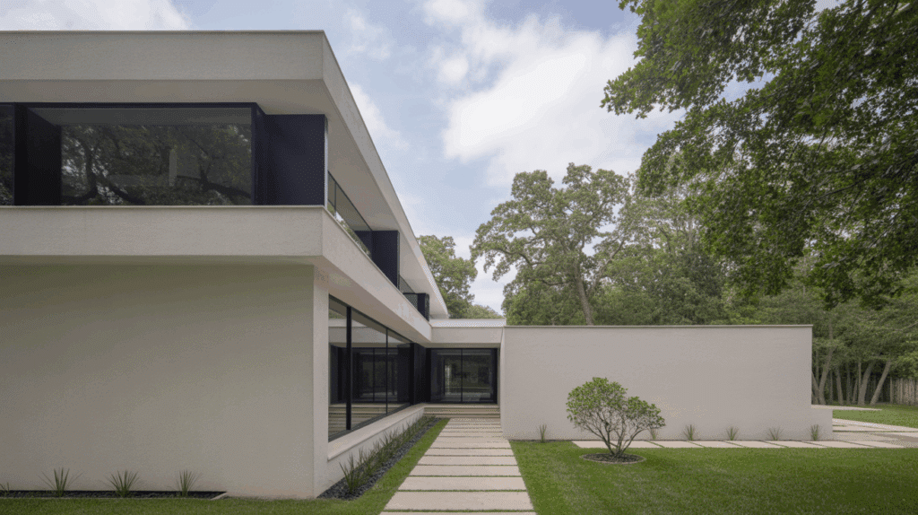 clean lines without moldings