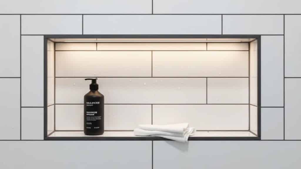 contrasting grout edge niche