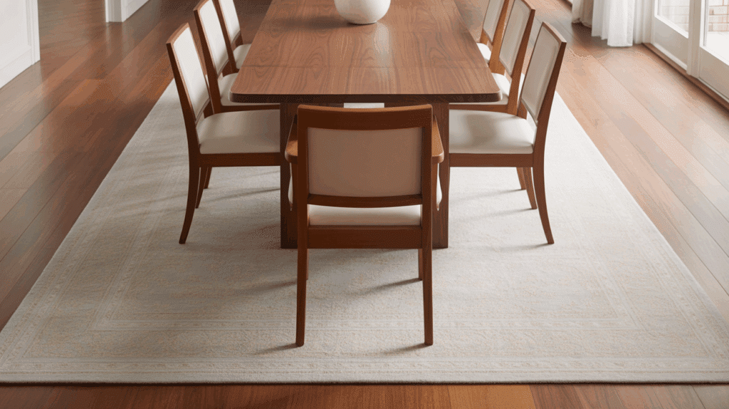 dining hall rug idea