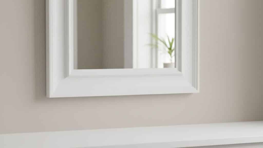 framed beadboard mirrors