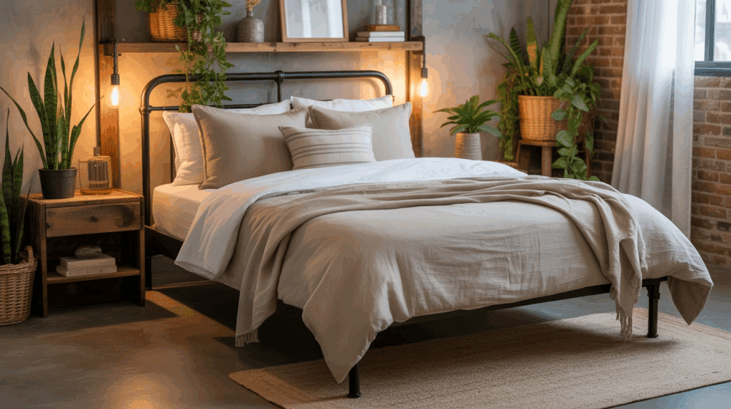 industrial room with plant