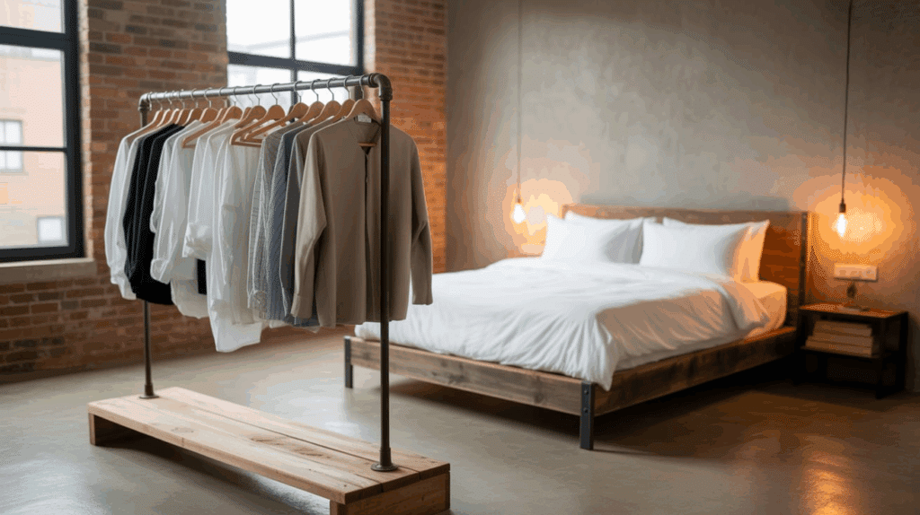 pipe rack for clothes