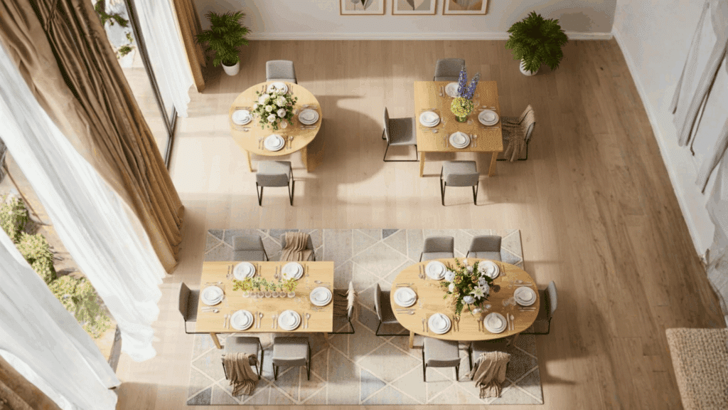 Standard Dining Table Sizes and Shapes (Not Just Height)