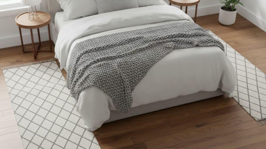 two small runners on each side