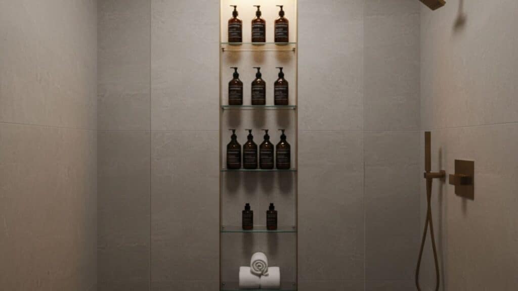 vertical full height niche