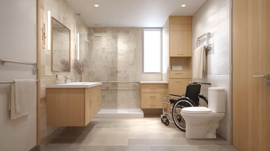 wheelchair accessible bathroom