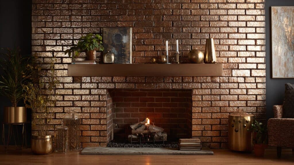 metallic paint for subtle shimmer