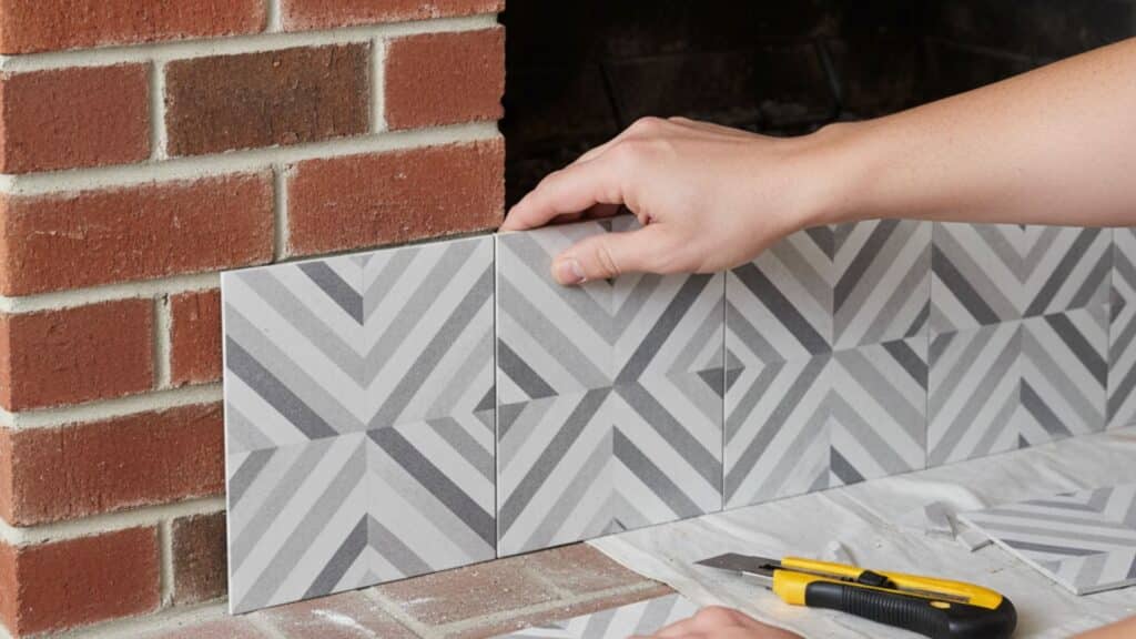 peel and stick tile accents