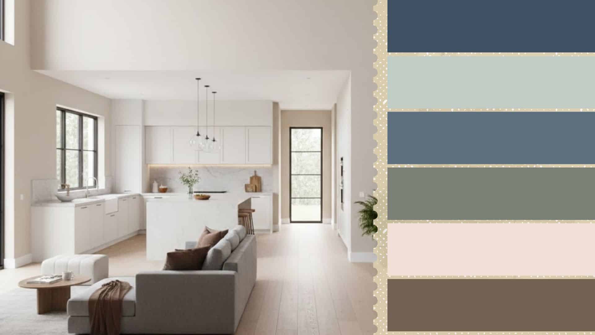 sw alabaster coordinating colors for every room